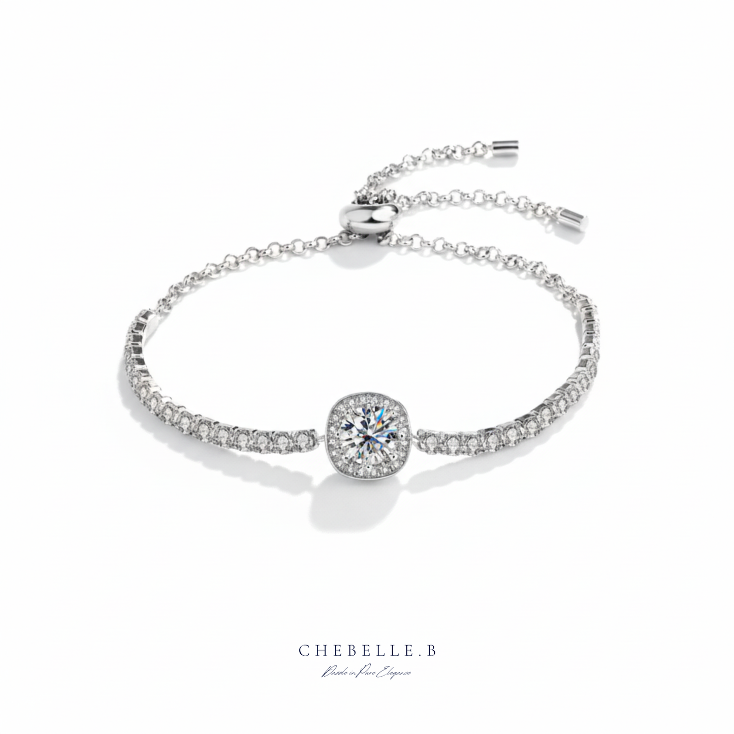 Starry Sky 1-Carat Moissanite & Gemstone S925 Sterling Silver Bracelet