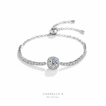 Starry Sky 1-Carat Moissanite & Gemstone S925 Sterling Silver Bracelet