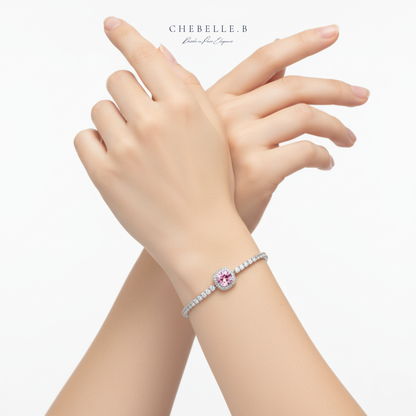 Starry Sky 1-Carat Moissanite & Gemstone S925 Sterling Silver Bracelet