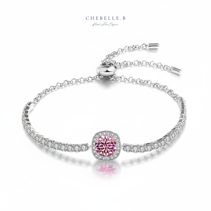 Starry Sky 1-Carat Moissanite & Gemstone S925 Sterling Silver Bracelet