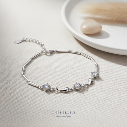 Starlight Dolphin 1.5-Carat Moissanite Bracelet