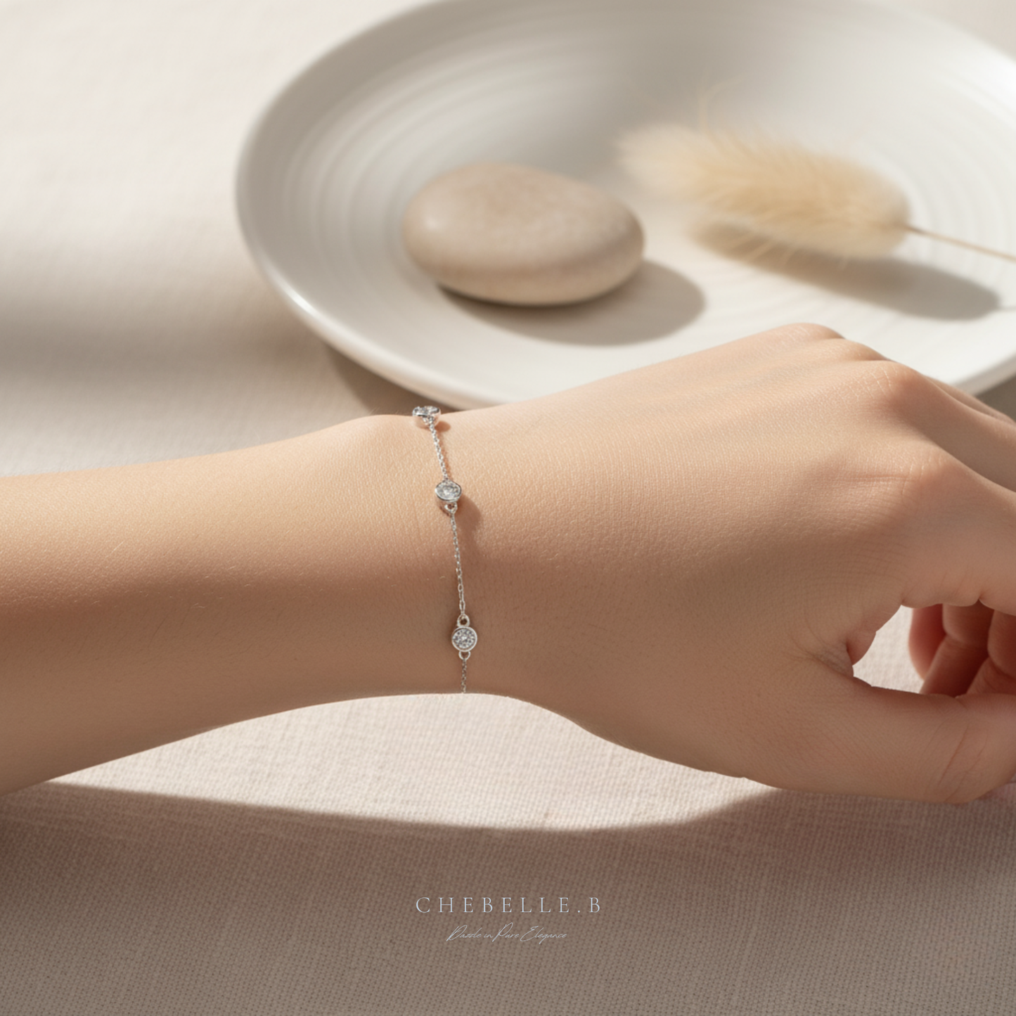 S925 Sterling Silver Moissanite Star Bright Bracelet