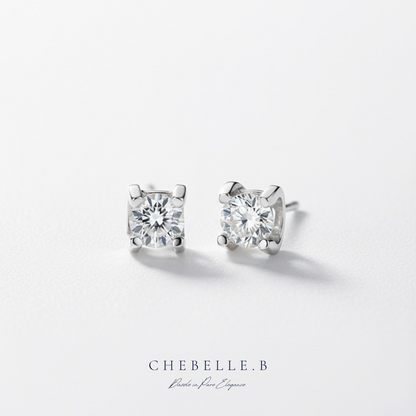 Le Taureau Céleste 1-Carat Moissanite Earrings in S925 Sterling Silver