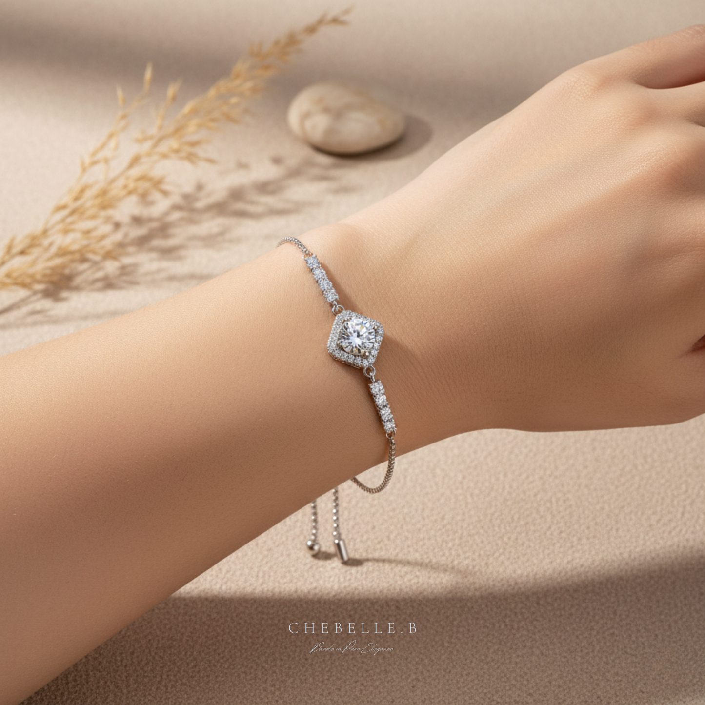 S925 Sterling Silver Brilliant 1-Carat Moissanite Bracelet