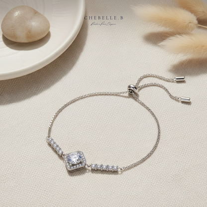 S925 Sterling Silver Brilliant 1-Carat Moissanite Bracelet