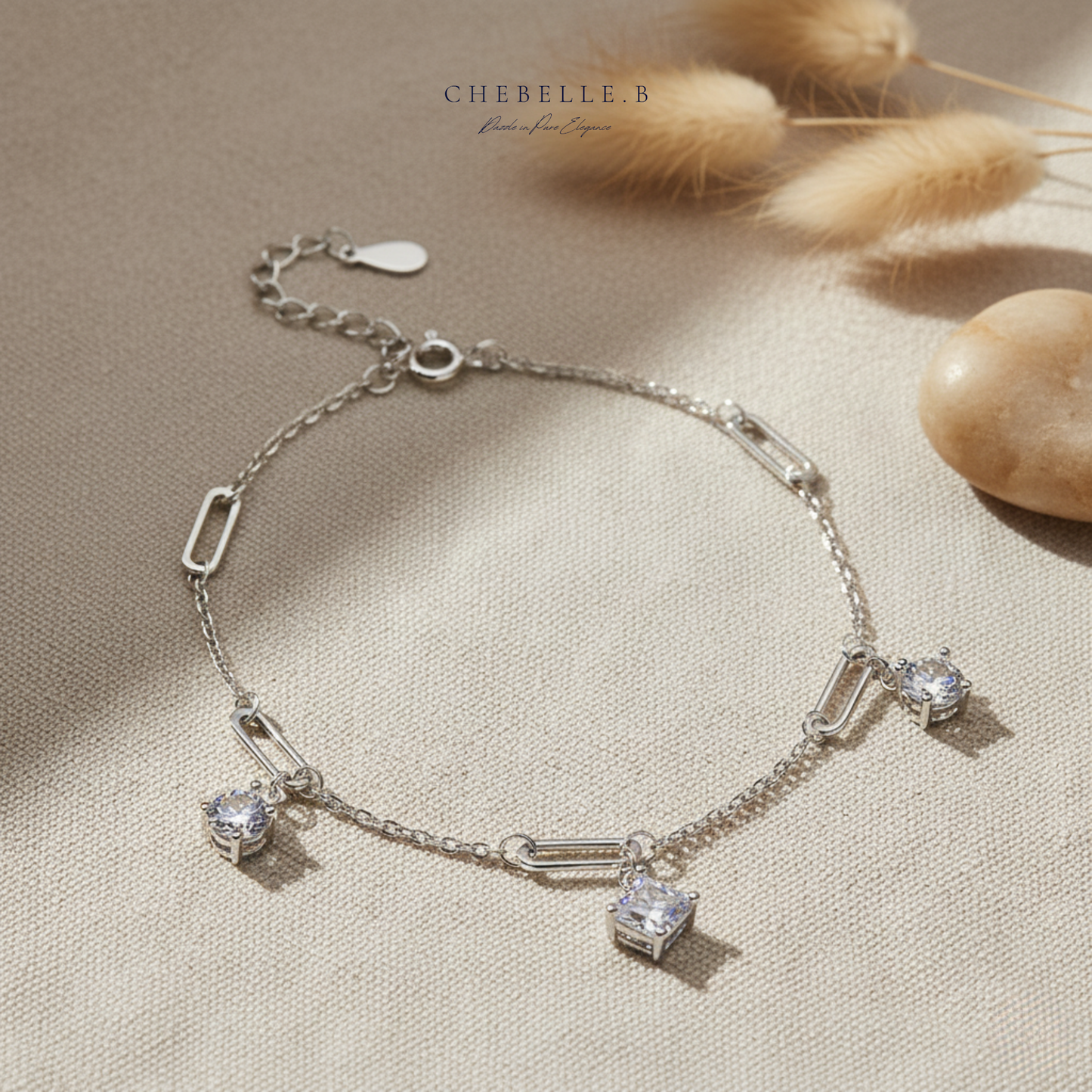 S925 Sterling Silver Meteor 1.5-Carat Moissanite Bracelet