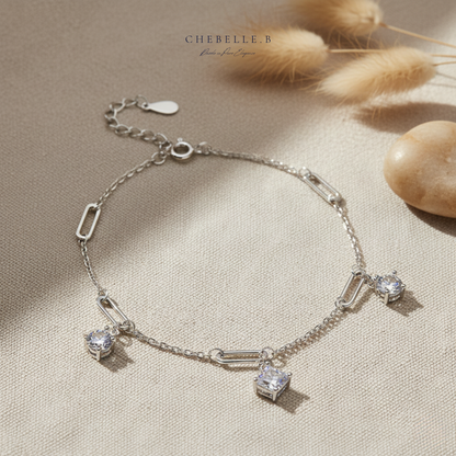 S925 Sterling Silver Meteor 1.5-Carat Moissanite Bracelet