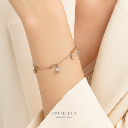 S925 Sterling Silver Meteor 1.5-Carat Moissanite Bracelet