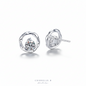 Mobius Minimalist 0.5ct Moissanite Earrings in S925 Sterling Silver