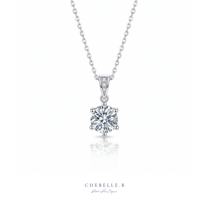 Lueur Pure 1.0ct Moissanite Pendant Necklace