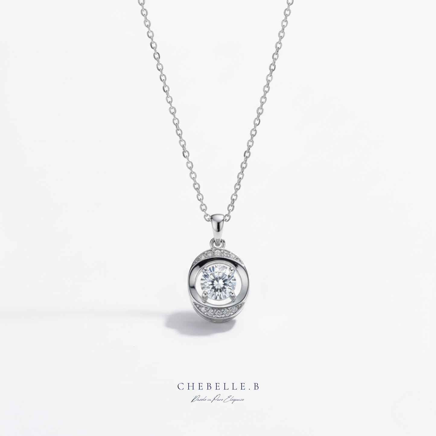 Orb of Light 1.0ct Moissanite Pendant Necklace