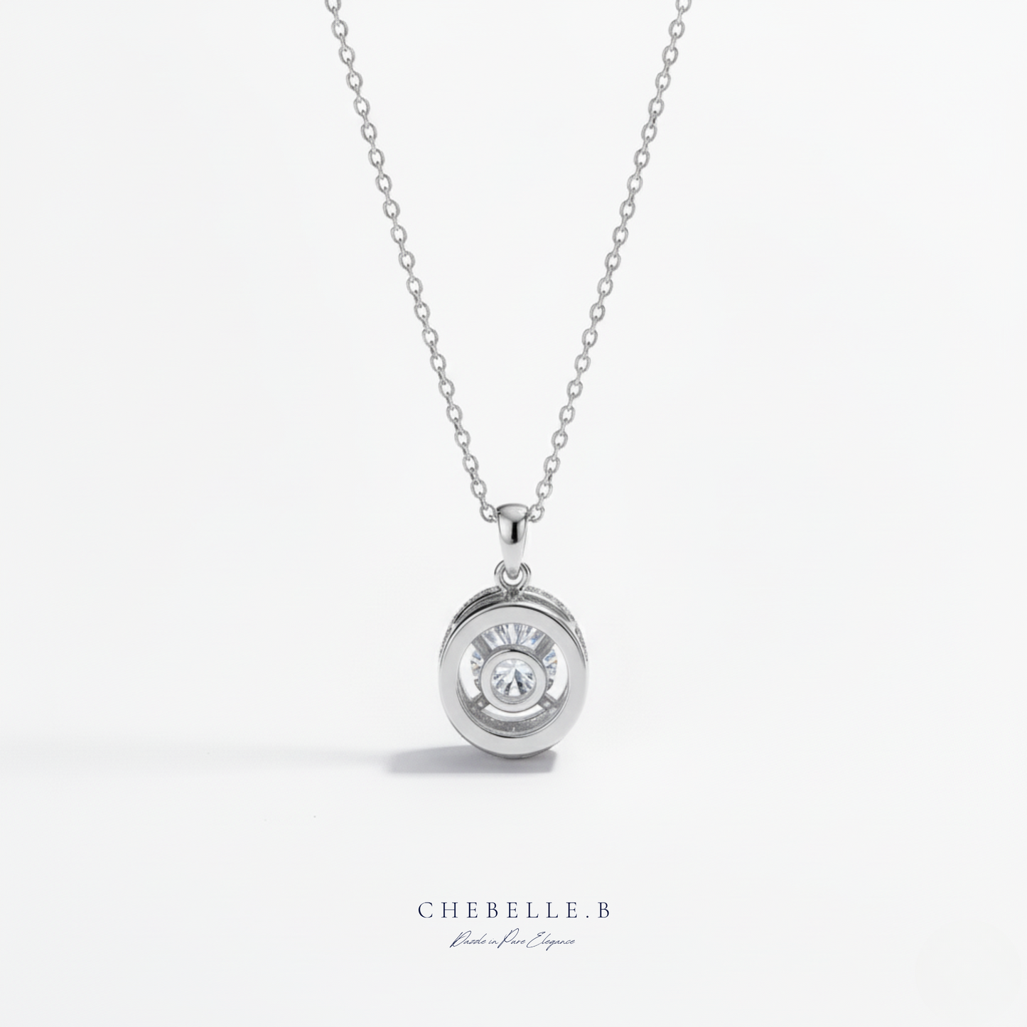 Orb of Light 1.0ct Moissanite Pendant Necklace