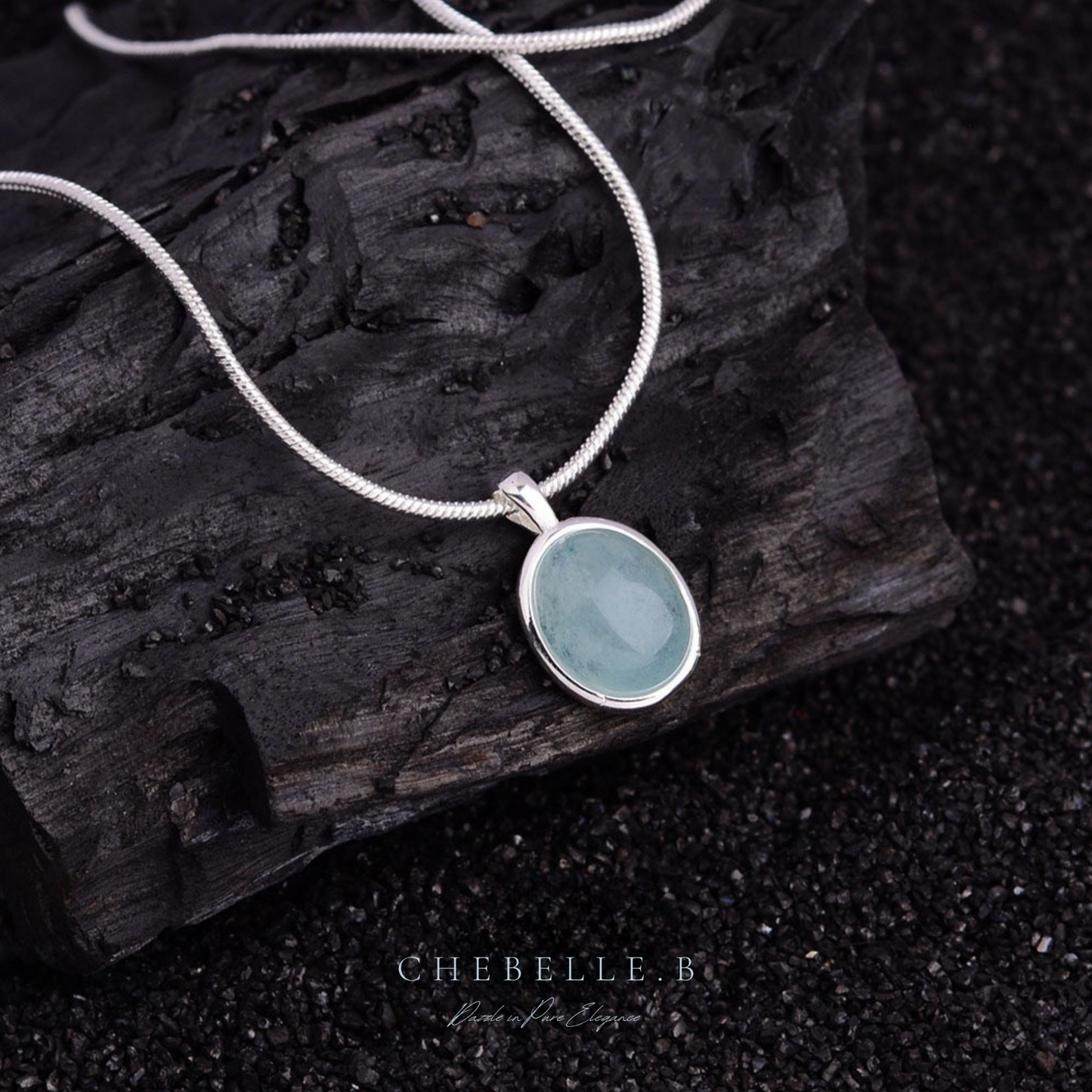 Moonbeam Oval - S925 Moonstone Necklace