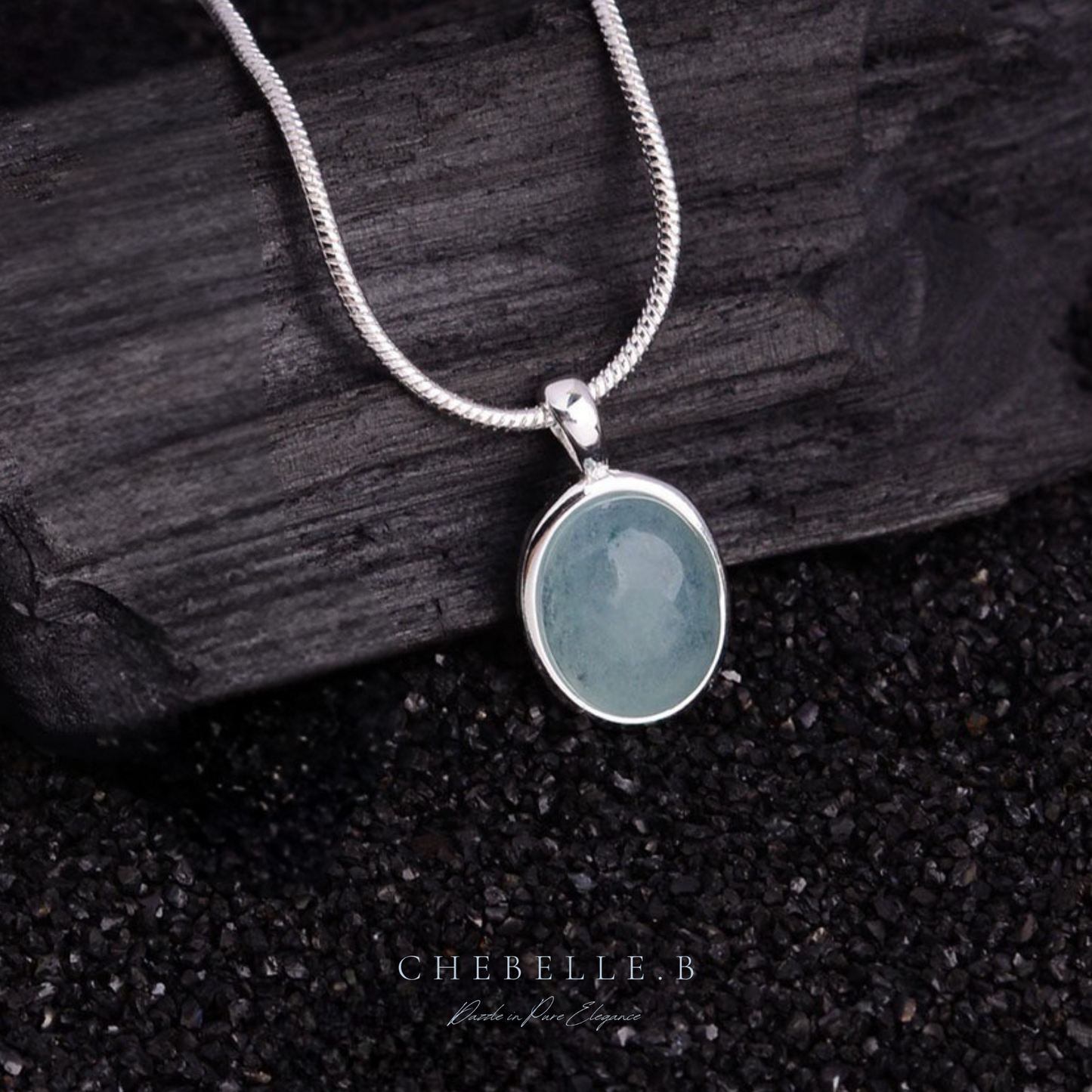 Moonbeam Oval - S925 Moonstone Necklace