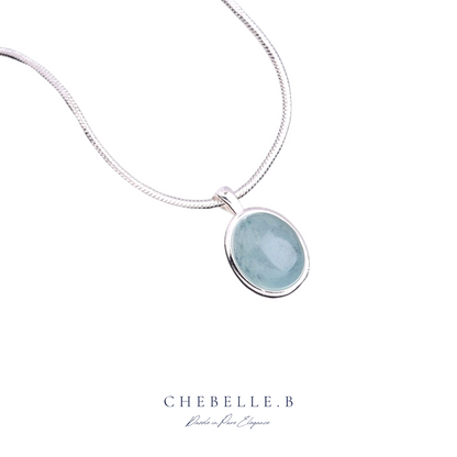 Moonbeam Oval - S925 Moonstone Necklace