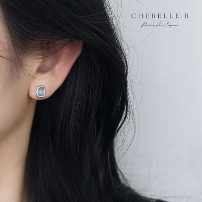 Midnight Moonshine – S925 Moonstone Earrings