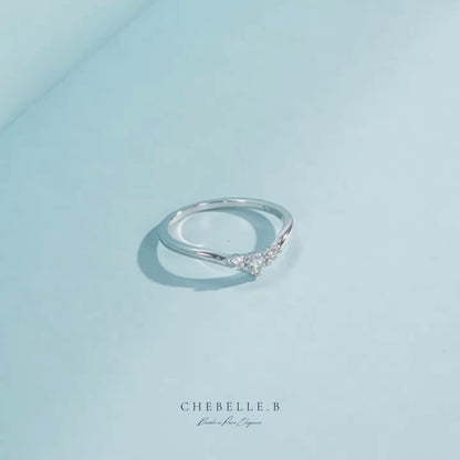 Arc Étoilé S925 Moissanite V-Shaped Ring